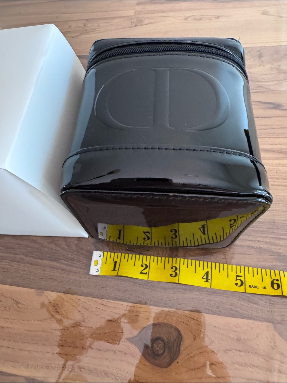 GWP Dior Black Patent Leather Travel Pouch - Picture 7 of 7